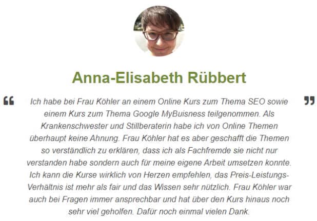 Rezension von Anna-Elisabeth Rübbert
